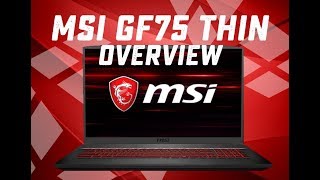 MSI GF75 THIN Overview Intel i79750H GTX 1650 [upl. by Urban535]