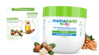 Mamaearth baby rich moisturiser baby cream with almond oil and shea butter [upl. by Etteroma639]