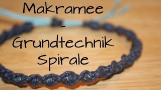 Makramee Grundtechnik Spirale [upl. by Notsnhoj15]