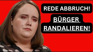 💥RedeAbbruch Demonstranten erschüttern Ricarda Lang [upl. by Ytineres]