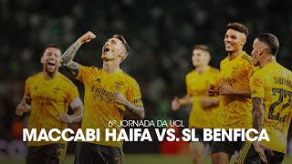 ResumoHighlights Maccabi Haifa 1  6 SL Benfica [upl. by Dracir]