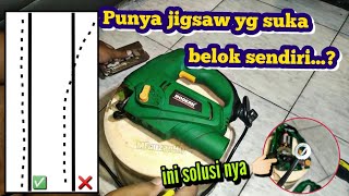 atasi jigsaw miring  tidak center  hanya pakai ring besi [upl. by Enier249]