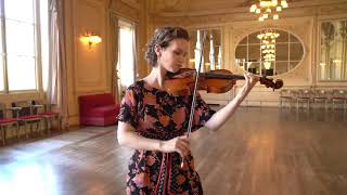 Hilary Hahn performs Gigue from Bachs Partita No 3 [upl. by Barton]