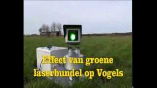 Ganzen verjagen met de Vogelverschrikker LASEROP AUTOMATIC [upl. by Benoite19]