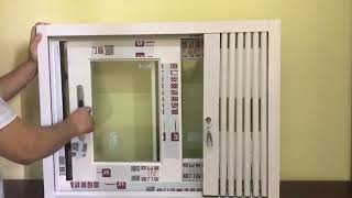 Nice design aluminumupvc windows and doors with burglar proof fencing [upl. by Dryfoos153]