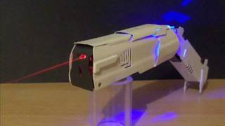 Foldable LaserGun burning laser gun [upl. by Yalcrab115]