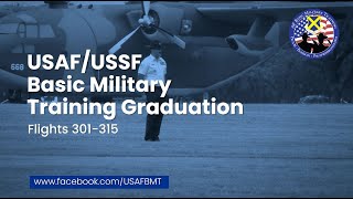 USAF USSF Basic Military Training Graduation Ceremony Flights 301315  April 25 2024 [upl. by Urd]