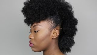 HOW TO The FROhawk Tutorial on Natural Hair [upl. by Lazor259]