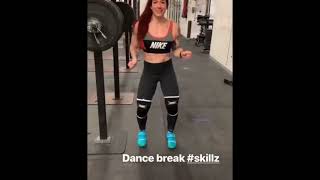 NATASHA AUGHEY 💕 AWESOME DANCE SKILLS 😅  GYM MOTIVATION [upl. by Niko]