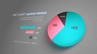 3D Infographic Pie Chart Animation  After Effects Template [upl. by Alimat]