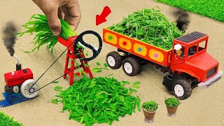 Diy diorama making mini grass chopping machine science project sancreator1 [upl. by Atiral]