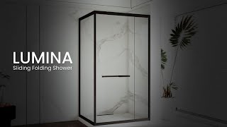 Ozone  LUMINA SemiFramed Sliding Folding Showers  Installation Guide [upl. by Atinuj]