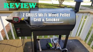 Z GRILLS WiFi Wood Pellet Grill amp Smoker Review 2025 [upl. by Nalo]