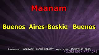 Maanam  Boskie Buenos  karaoke [upl. by Resiak]