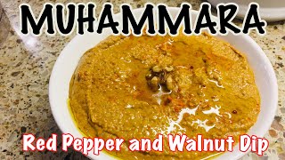 A MUST TRY Red Pepper and Walnut Dip Recipe  How to make Arabic Muhammara [upl. by Enyaz533]