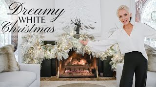 Dreamy White Christmas  Living Room Christmas Decor  My Music Room Reveal [upl. by Tteltrab334]