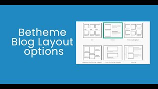 Betheme Tutorial 7 Blog Layout Options [upl. by Attelrahs]