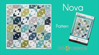 NOVA  Quilt Pattern by Gudrun Erla of GE Designs [upl. by Llenwad]