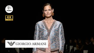 Défilé GIORGIO ARMANI PrintempsÉté 2025  New York [upl. by Llevad]