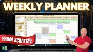 This Weekly Planner Uses The New Excel Checkbox Feature  Free Download [upl. by Shepard139]