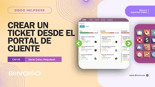 ODOO Helpdesk  Tutorial 03 📌 Cómo crear un ticket desde el portal de cliente [upl. by Glick495]