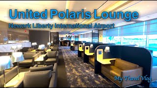 United Airlines Polaris Lounge  Newark Liberty International Airport [upl. by Kire24]