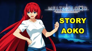 MELTY BLOOD TYPE LUMINA  FULL GAMEPLAY AOKO AOZAKI STORY MODE  PLAYTHROUGH NO COMMENTARY SAG PS5 [upl. by Nosle334]