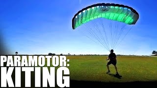 Flying a Huge Kite  Paramotor Training [upl. by Alicec]