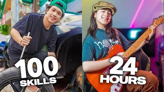 LEARNING 100 SKILLS In 24 Hours Hidden Talent  Ranz and Niana [upl. by Nigel]