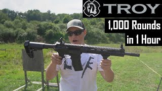 Troy A4 AR15 quotOther Firearmquot  1000 Rounds in 1 Hour [upl. by Ahseuqal]