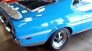 1971 Ford Mustang Mach I  351 Cleveland Grabber Blue Muscle Car [upl. by Ariaz]