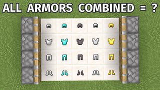 Minecraft  All Armors Combined [upl. by Zetram]