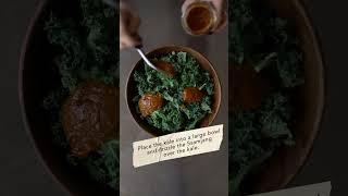 Easy Kale Salad with Ssamjang Fermented Soybean recipe gochujang ssamjang kalesalad kale [upl. by Eyllom32]