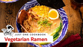 How to Make the Best Vegetarian Ramen at Home ベジタリアンラーメン [upl. by Alocin914]