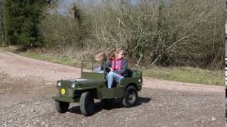 MB43 Willys Jeep  Kids electric ride on Jeep [upl. by Moureaux434]