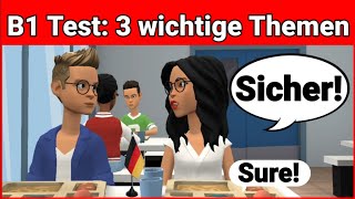 Mündliche Prüfung Deutsch B1  Gemeinsam etwas planenDialog  3 wichtige Themen  sprechen Teil 3 [upl. by Ricky]