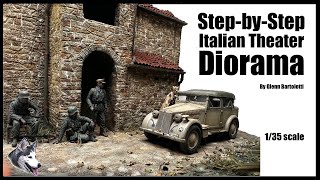 WWII Italian front diorama in 135 scale [upl. by Johann]