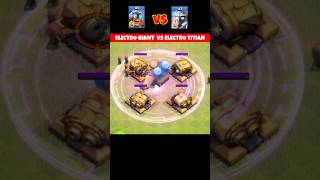 electro giant vs electro titian clashofclans clashroyale cocshorts coc viralshort shorts [upl. by Atiseret]