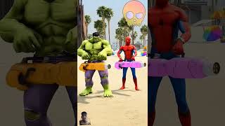 hulk spiderman gta marvel ironman hulkbuster cartoon greenscreen shortfeed shortvideo [upl. by Nealon479]