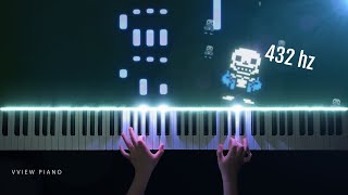 Undertale OST  Fallen Down Piano 432hz  sheet music [upl. by Nylitak]