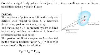 Lecture 6aUpdated1 Planar Kinematics of a Rigid Body [upl. by Raskind]