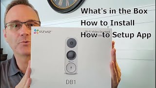 EZVIZ Video Door Bell Unboxing  Install  Setup  Review [upl. by Cristobal]