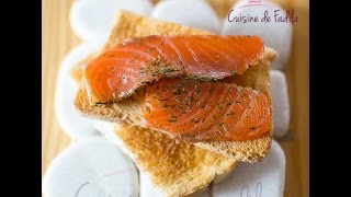 Gravlax How to make gravlax غرافلاكس السلمون [upl. by Raina]