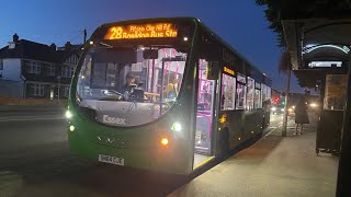 First Hadleigh Wright Streetlite DF Long Wheelbase 63164 SN64CJE on service 28 Part 2 [upl. by Gabbi158]