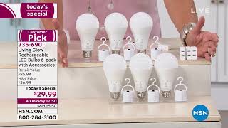 Living Glow Rechargeable LED Bulbs 6pack with Accessories [upl. by Nally345]