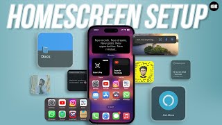 iPhone Home Screen Setup Guide 2024 🔥 Widgets Apps Icons amp More📱 [upl. by Enael]