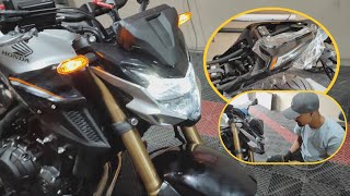 NOVA CB 500F ENVELOPADA COM ADESIVO IMPORTADO DURABILIDADE E MAIS [upl. by Adnawaj]