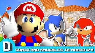 We Race Sonic and Knuckles in Mario 64 [upl. by Ycram]