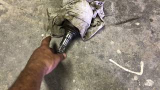 How to Fix a CV Axle Joint That Wont go Back in Solved [upl. by Nnylhtak715]