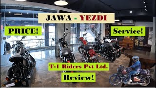 JAWA  YEZDI Showroom Review 2024  Price List  Service  Service  T1 Riders Dwarka bike rider [upl. by Annaliese]